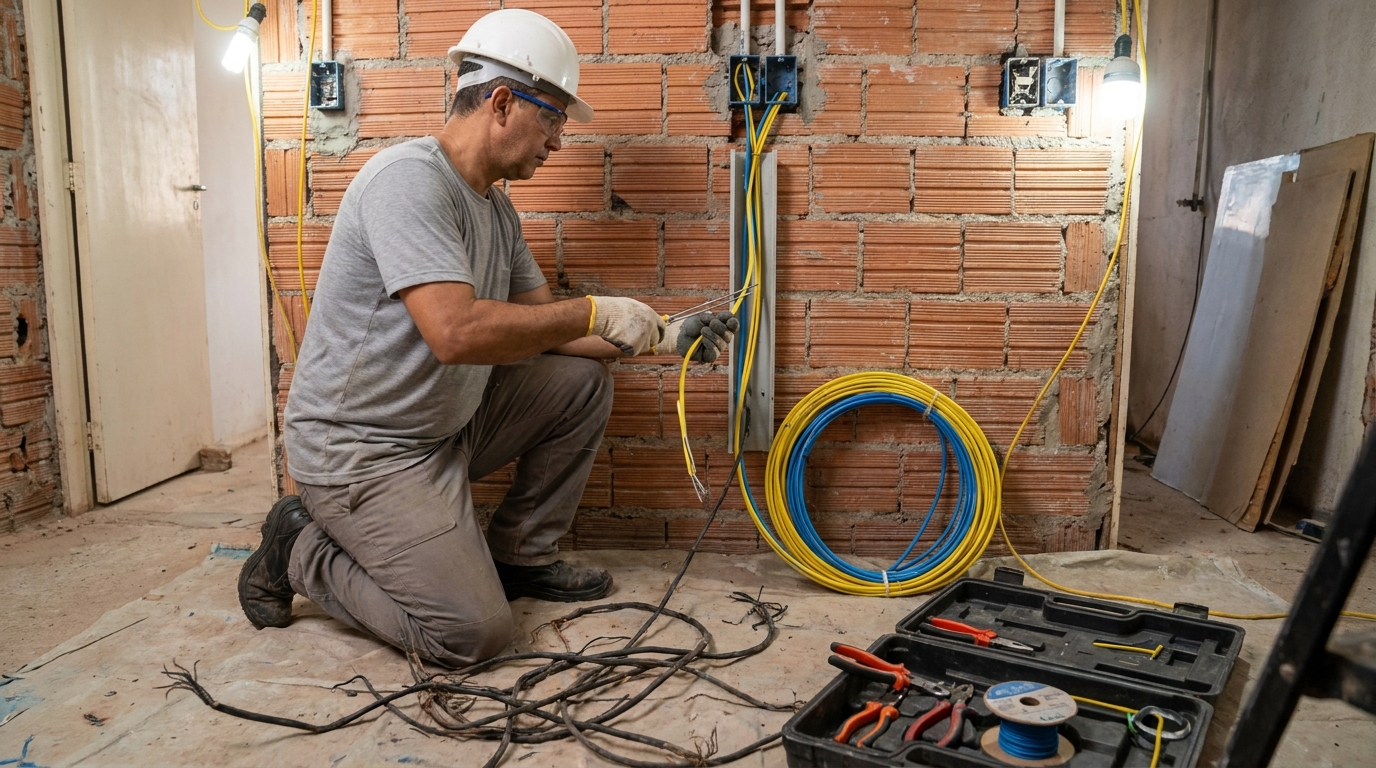 Adequação de Fiação em Bauru‑SP