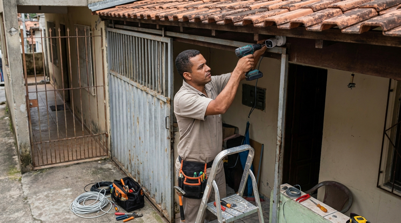 Instalação de Câmera Residencial em Bauru‑SP